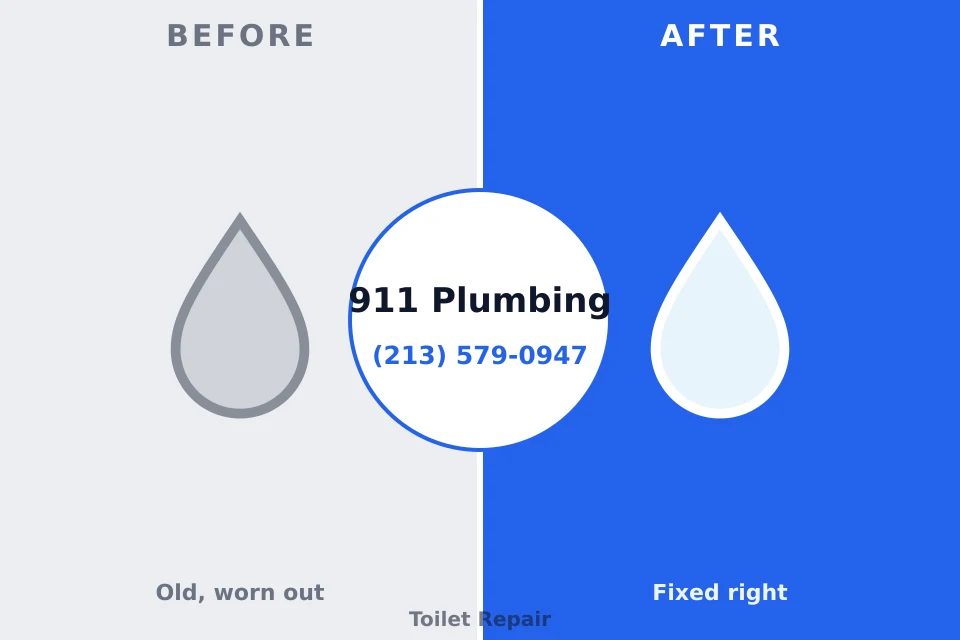 Before and after: plumbing repair Chain Lake, WA